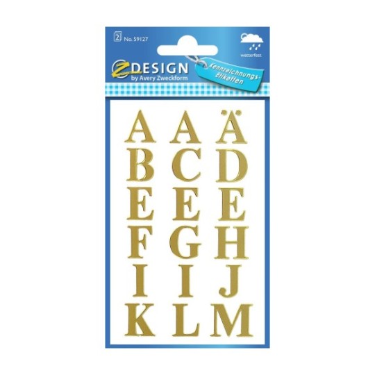 Removable Sticker 10 Sheets Rolling Alphabet Sticker Pack Capital